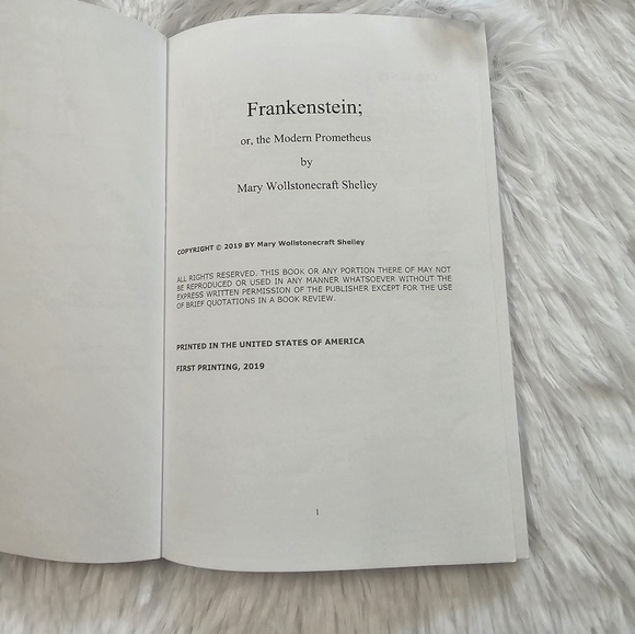 MARY Shelley Frankestein paperback - Picture 4 of 4